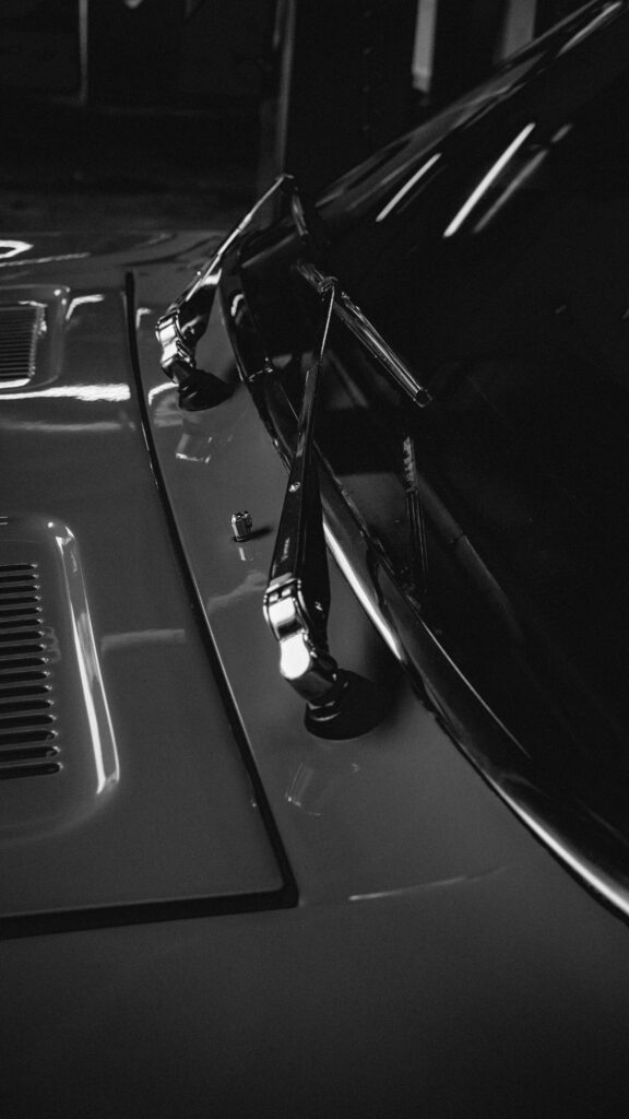 Car Wipers in Black and White