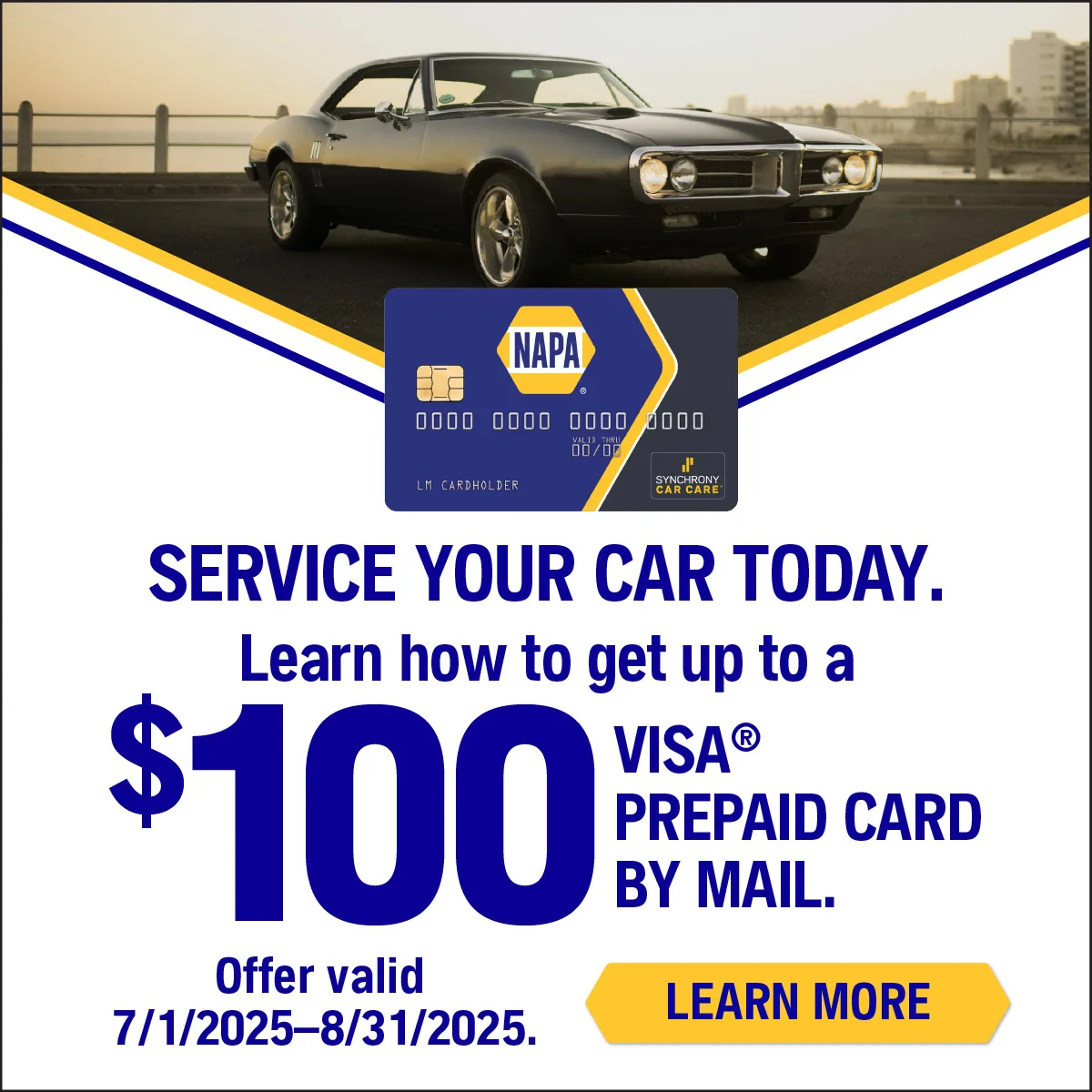 Get Up to $100 Back This Summer with the NAPA Credit Card – Limited-Time Offer!
